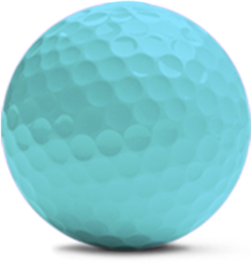 lichtblauwe golfbal